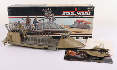 Scarce Vintage Star Wars The Power of the Force Tatooine Skiff Vehicle Boxed.