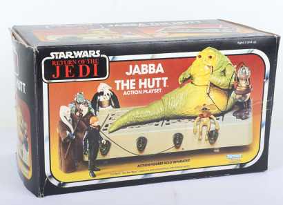 Vintage Star Wars Return of the Jedi Jabba The Hutt Action Playset Kenner Empty Box,