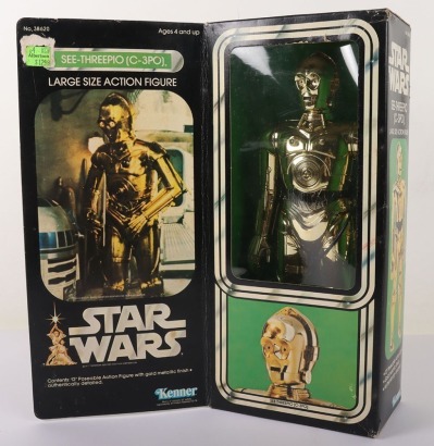 Vintage Kenner Star Wars Large Size Action Figure See Threepio (C-3PO), 12 inch action figure