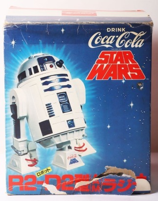 Vintage Star Wars R2-D2 Coca Cola Radio 1977 Boxed.