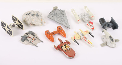 Ten Vintage Star Wars Loose Diecast Models,