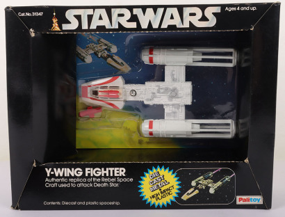 Palitoy Star Wars Vintage Y-Wing Fighter Diecast Vehicle in Original Packaging.