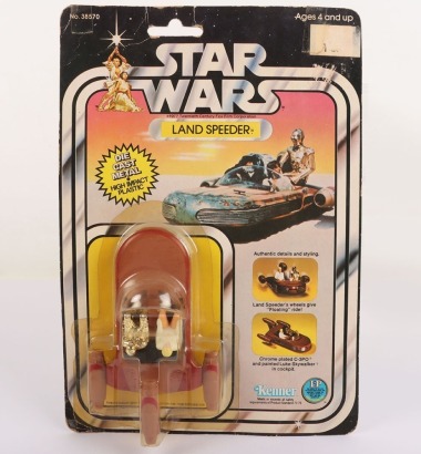 Kenner Star Wars Vintage Land Speeder Diecast Vehicle carded moc.