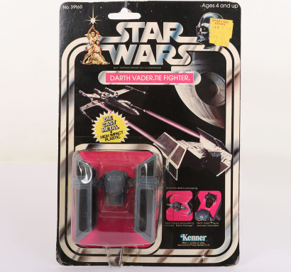 Kenner Star Wars Vintage Darth Vader Tie Fighter Diecast Vehicle carded moc.