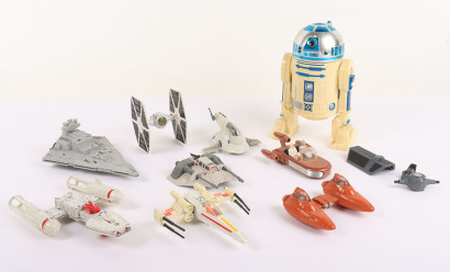 Nine Vintage Star Wars Loose Diecast Models,