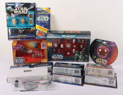 Thirteen Sealed Star Wars Micro Machines Boxed Figures and Playsets 1994-1997 Galoob.