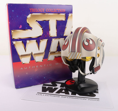 X-WING PILOT Mini Helmet STAR WARS Trilogy Collection RARE NEW Riddell 1997.