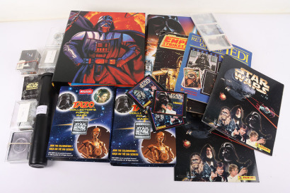 Quantity of 70s, 80s and 90s Trading Cards, Sticker Albums and more.