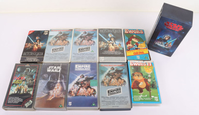 Scarce Quantity of Vintage Star Wars VHS Tapes.