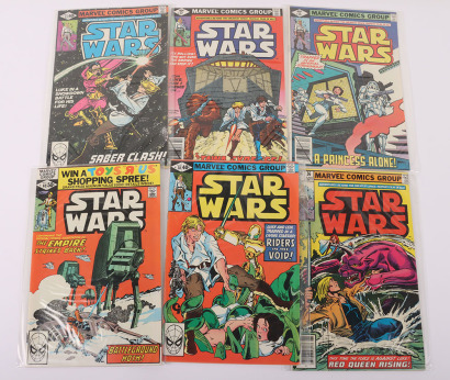 Twenty US Vintage Star Wars Marvel Comics.