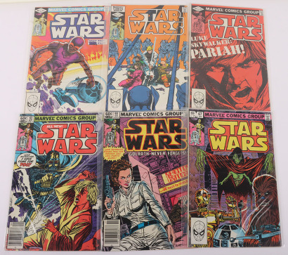 Twenty US Vintage Star Wars Marvel Comics.