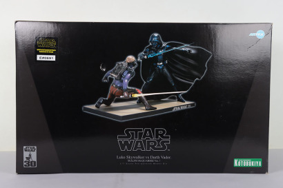 Star Wars Luke Skywalker vs Darth Vader Ralph McQuarrie Version 1/7 Scale Snap Fit Craftsmanship Kotobukiya model.