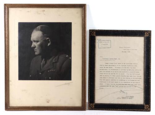 Sir Douglas Haig Signed Letter to Auxiliary Omnibus Park, MT Dated 6th May 1918