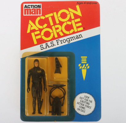 Vintage Action Force SAS Frogman Series 2 carded moc Action figure 1983 Palitoy Unpunched,