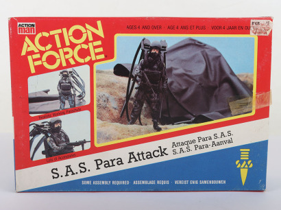 Vintage Action Force SAS Para Attack with action figure Vehicle boxed Palitoy.