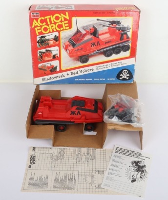 Vintage Action Force Shadowtrak Vehicle and Red Vulture figure Palitoy boxed.