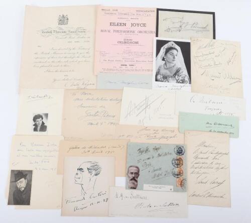Selection of Autographs of Early Performers