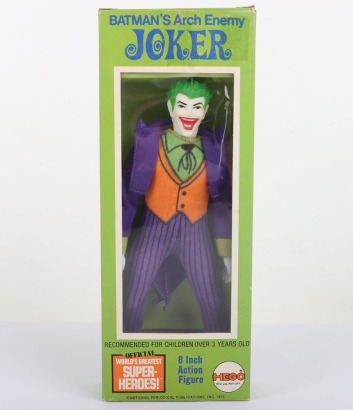 Vintage Mego DC Joker Foe 8 inch Action figure 1975 in original Green box,