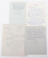 4x Letters Written by English Writer Gerald Savory (1909-1966) to English Novelist & Screenwriter Sewell Stokes