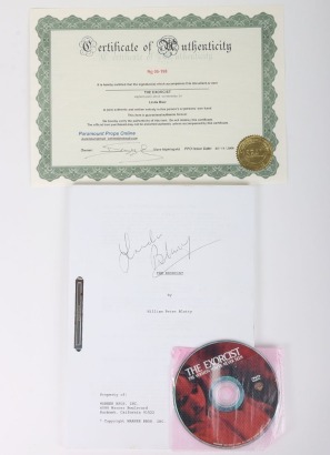 Scarce The Exorcist Script signed by Linda Blair.