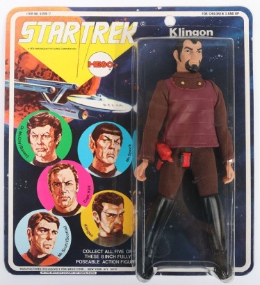 Vintage Original Star Trek Mego Klingon Five face Type 1, 8 inch action figure Boxed item number 51200/7.