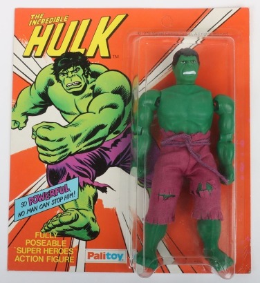 Vintage Original Palitoy The Incredible Hulk 8 inch Action Figure 1979 boxed.