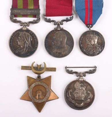 1897 Punjab Frontier Long Service Medal Pair to the Royal West Kent Regiment