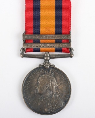 Queens South Africa Medal to a Recipient in the Kings Royal Rifle Corps who Died of Disease at Mooi River, South Africa, in March 1900