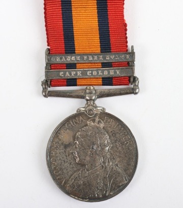 Queens South Africa Medal to a Recipient in the Grenadier Guards Who Was Killed in Action on 29th May 1900 at the Battle of Biddulphsberg