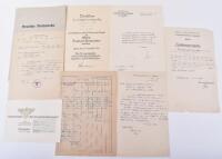 Third Reich Reichsbahn (Railways) Officials Document and Paperwork Grouping