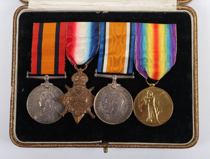 Interesting Boer War and Great War Group of 4 Medals to an Officer in the Royal Navy whose Father was the Governor of Hong Kong 1891-98