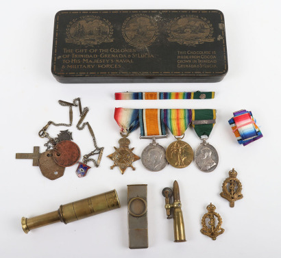 Great War 1914-15 Star Medal Trio and Territorial Long Service Medal to the Royal Army Medical Corps