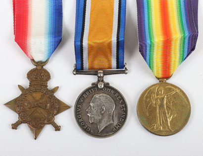 Great War 1914-15 Star Medal Trio to the Durham Light Infantry