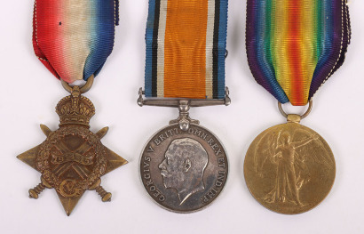 A Great War 1914-15 trio to the 12th Battalion Hampshire Regiment to a Private Soldier who Served in France and Salonica, Later Serving with the Royal Engineers