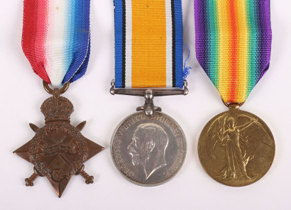 Great War 1914-15 Star Medal Trio to the York and Lancaster Regiment