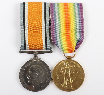 Great War Pair of Medals to the Queen’s Royal West Surrey Regiment