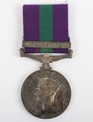 George VI General Service Medal to the Royal Army Service Corps for the Conflict in Palestine