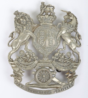 Victorian Kent Volunteer Artillery Helmet Plate