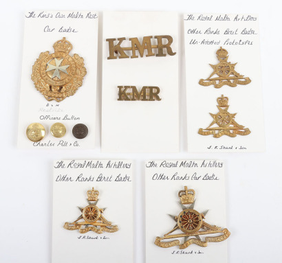 Kings Own Malta Regiment & Royal Malta Artillery Other Ranks Badges