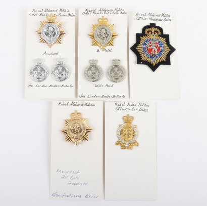 Channel Islands Royal Alderney Militia Badges