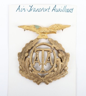 WW2 British Air Transport Auxiliary (A.T.A) Cap Badge