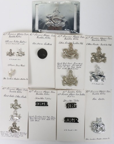 Grouping of 10th Princess Mary&rsquo;s Own Gurkha Rifles Badges