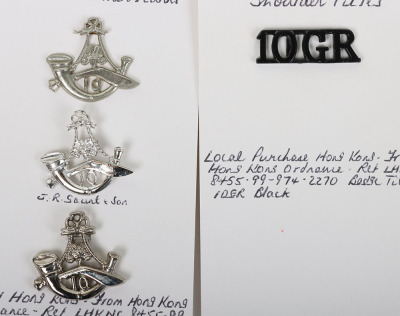 Grouping of 10th Princess Mary&rsquo;s Own Gurkha Rifles Badges - 5