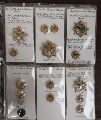Folder of Gurkha Engineers, Gurkha Signals, Gurkha Army Service Corps, Queens Own Gurkha Transport Regiment and Gurkha Adjutant Generals Badges - 4