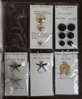 Folder of Gurkha Engineers, Gurkha Signals, Gurkha Army Service Corps, Queens Own Gurkha Transport Regiment and Gurkha Adjutant Generals Badges - 6