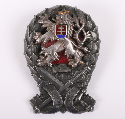 Pre-Communist Czechoslovakian Military Academy Graduates Badge