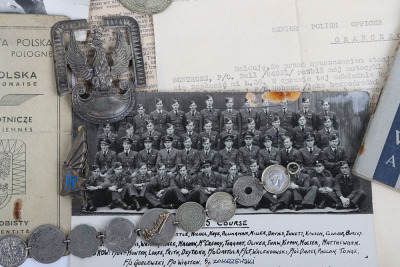 WW2 Polish Air Force Badges and Paperwork Archive of Famous Polish Zoologist and Professor Kajetan Ludwik Boratynski, Being Shot Down and Captured Until Liberation in 1945 - 2