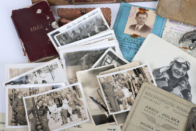 WW2 Polish Air Force Badges and Paperwork Archive of Famous Polish Zoologist and Professor Kajetan Ludwik Boratynski, Being Shot Down and Captured Until Liberation in 1945 - 3