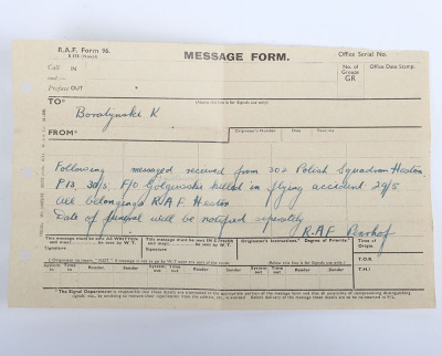 WW2 Polish Air Force Badges and Paperwork Archive of Famous Polish Zoologist and Professor Kajetan Ludwik Boratynski, Being Shot Down and Captured Until Liberation in 1945 - 10