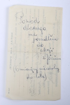WW2 Polish Air Force Badges and Paperwork Archive of Famous Polish Zoologist and Professor Kajetan Ludwik Boratynski, Being Shot Down and Captured Until Liberation in 1945 - 24